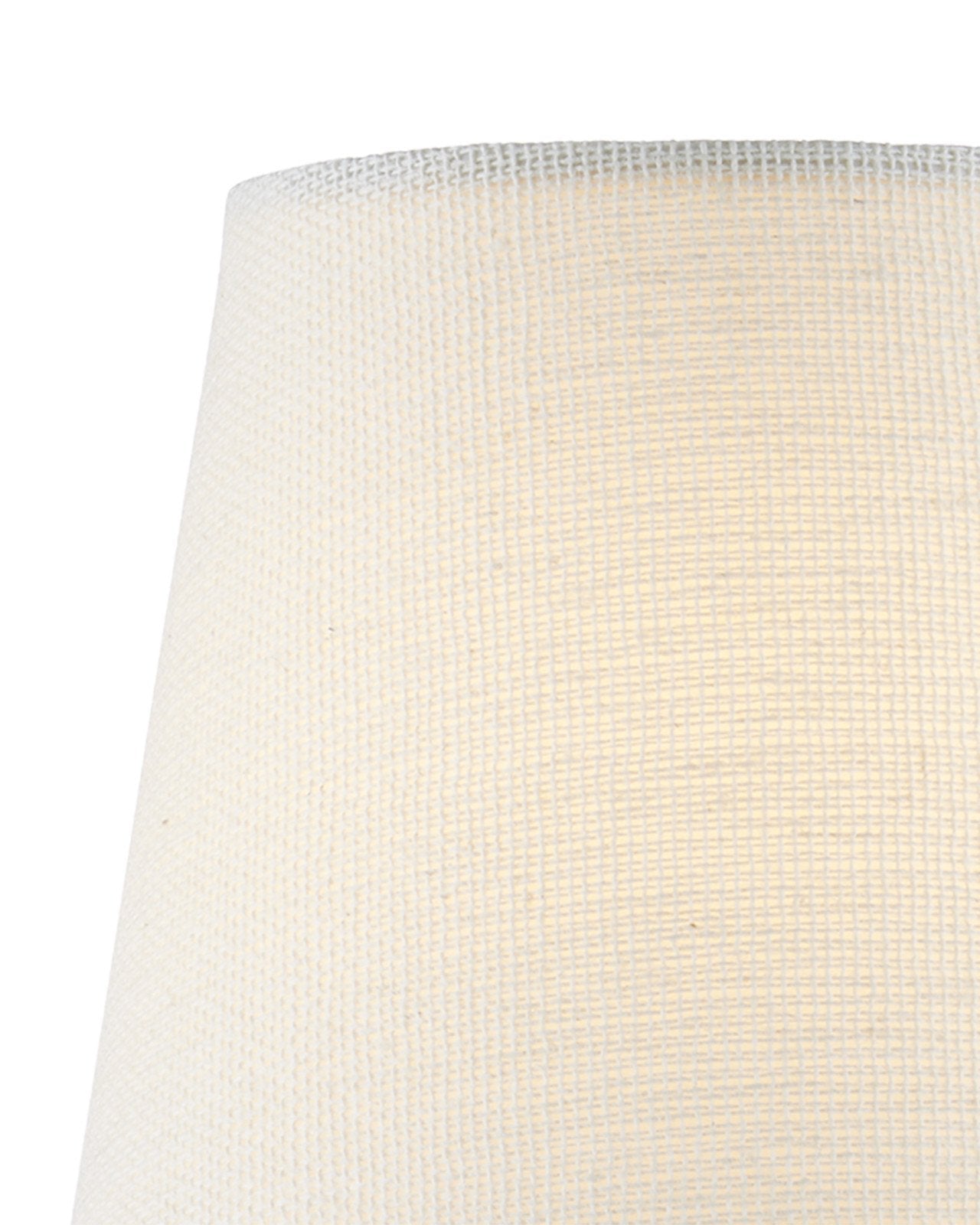 Off-White Fine Grasscloth Tapered Chandelier Shade